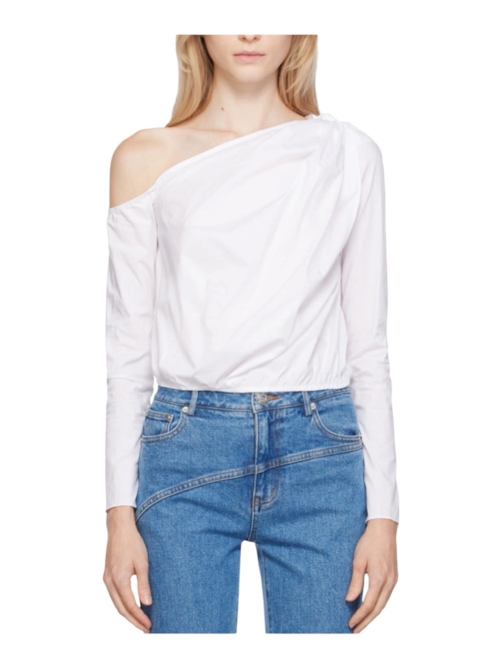 Staud White Anika blouse